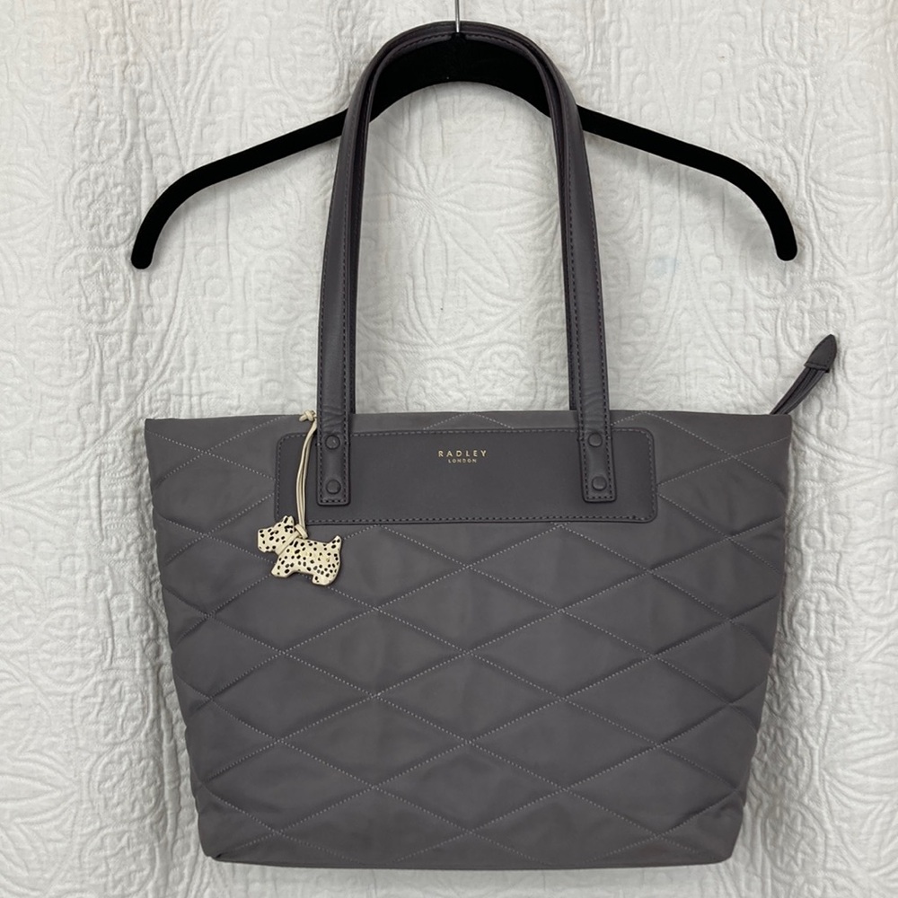 Radley London Gray Quilted Tote Bag